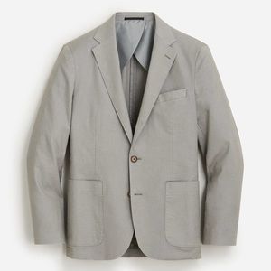 J. Crew Light Grey Hemp Cotton Blend Blazer Men’s Small Casual Jacket Coat NWT
